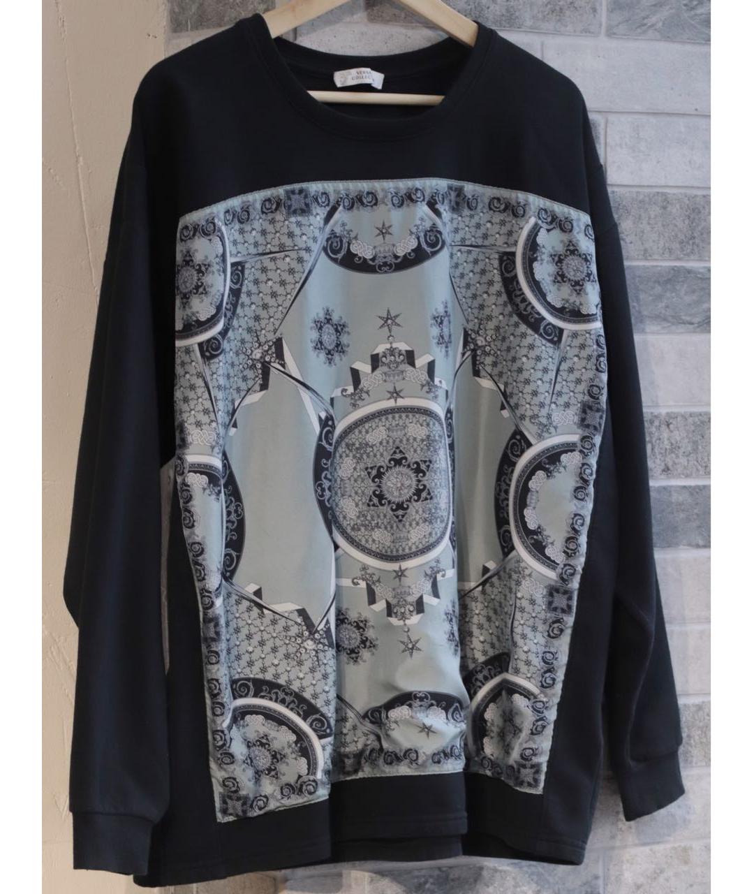 VERSACE COLLECTION Черный хлопковый джемпер / свитер, фото 2