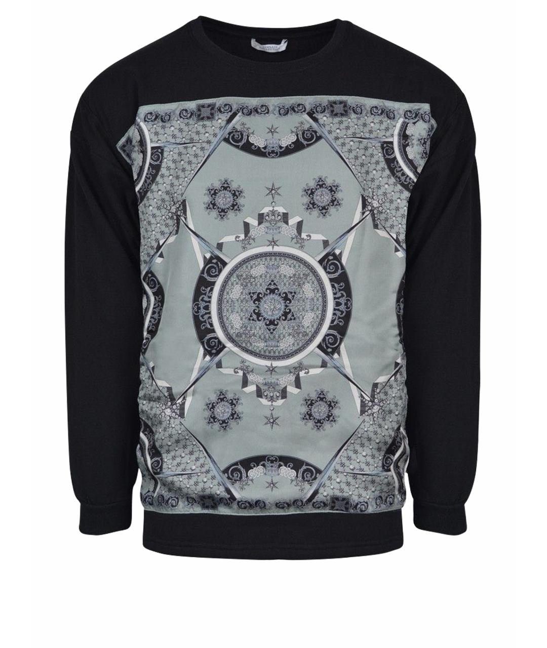 VERSACE COLLECTION Черный хлопковый джемпер / свитер, фото 1