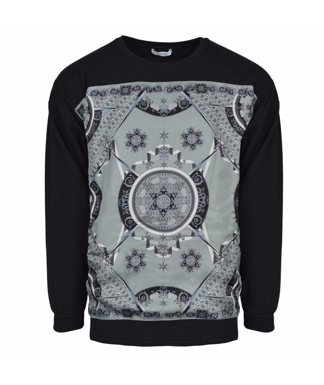 VERSACE COLLECTION Черный хлопковый джемпер / свитер, фото 9