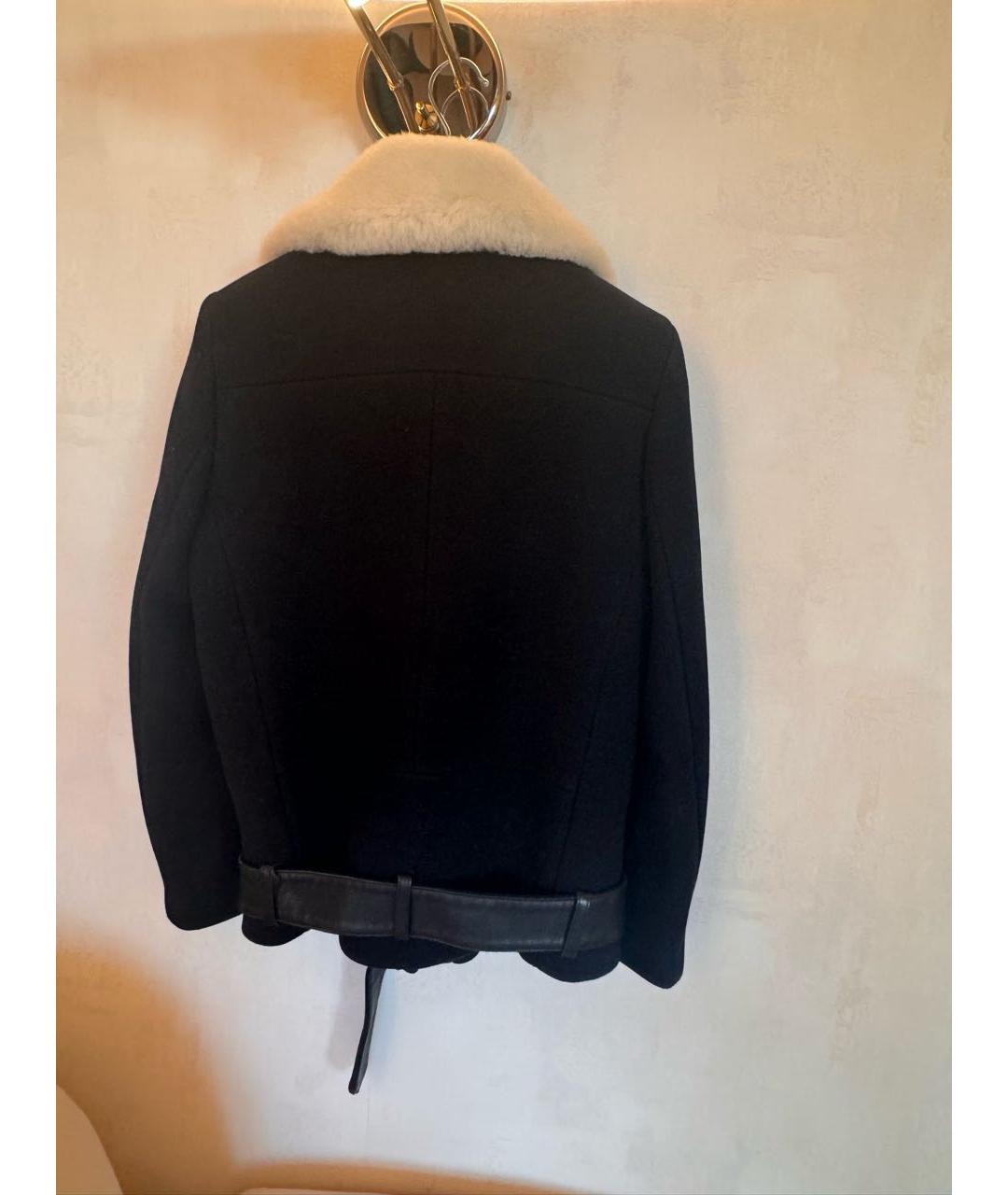 SANDRO Черное пальто, фото 2