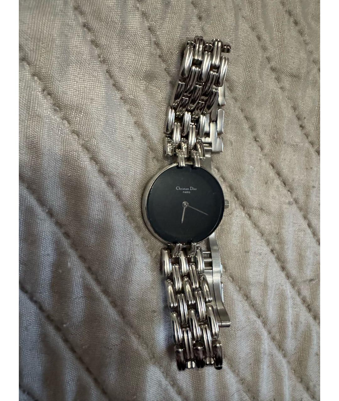 CHRISTIAN DIOR Серебряные металлические часы, фото 9