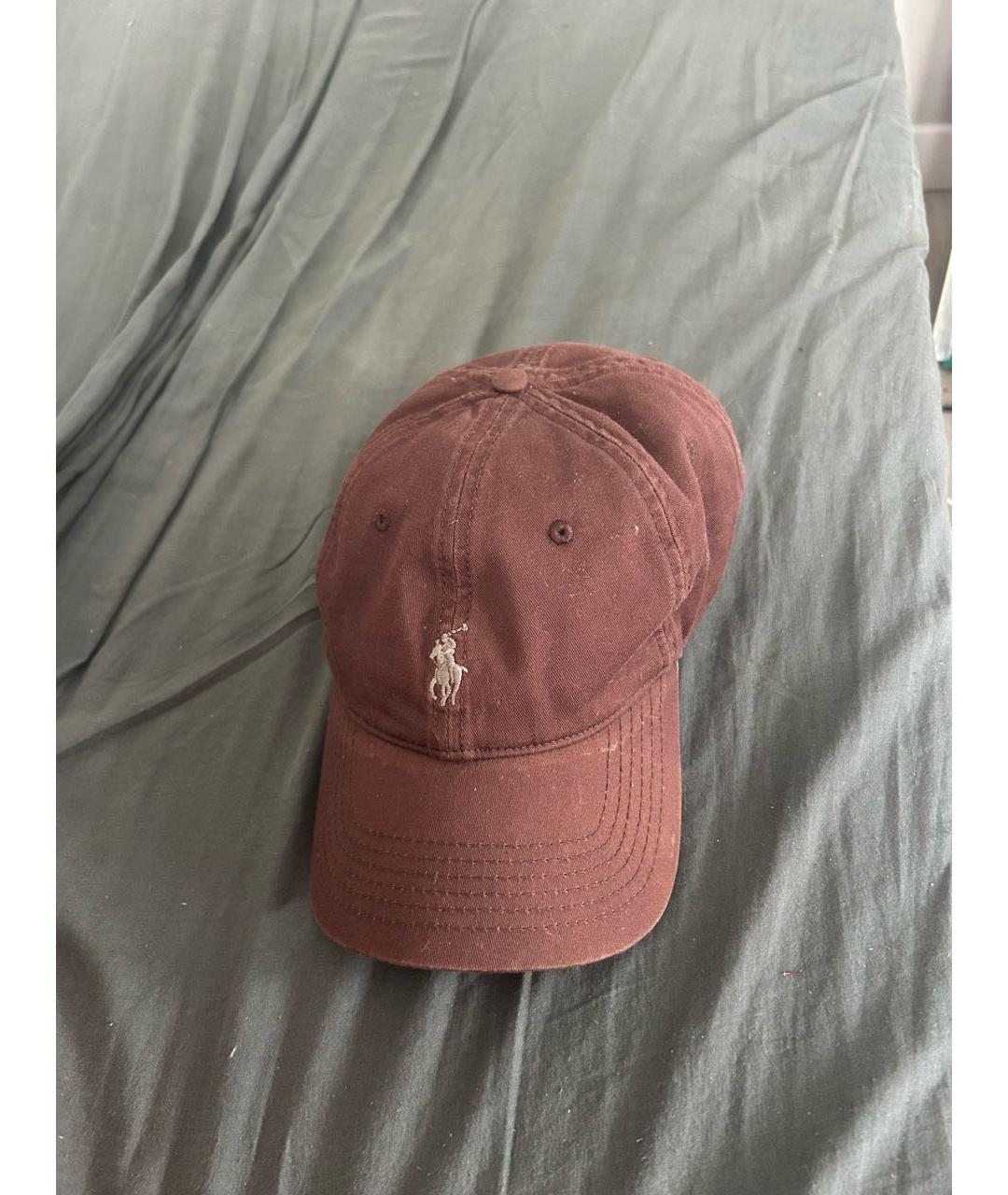 POLO RALPH LAUREN Коричневая хлопковая кепка/бейсболка, фото 5