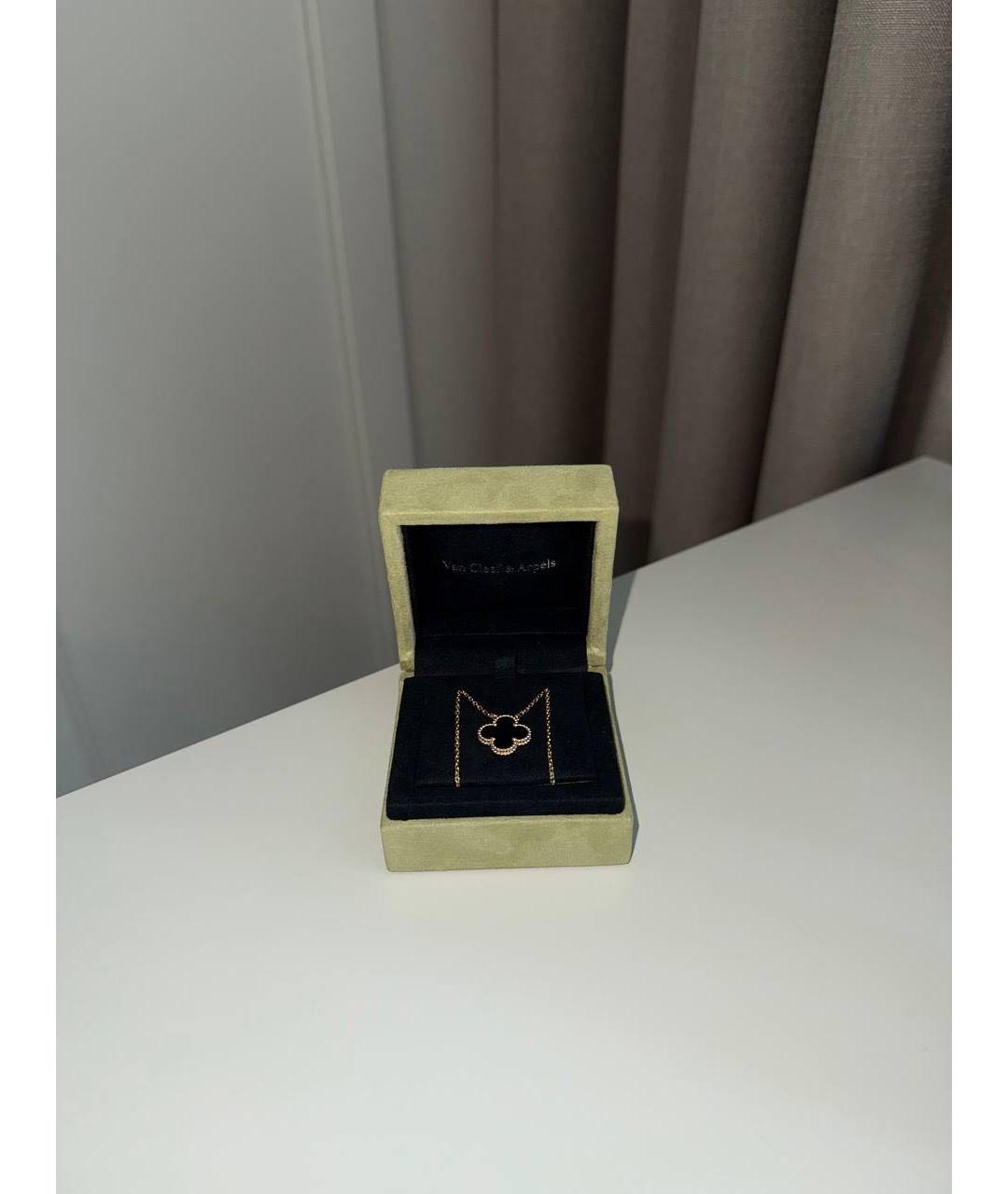 VAN CLEEF & ARPELS Черная подвеска из желтого золота, фото 5