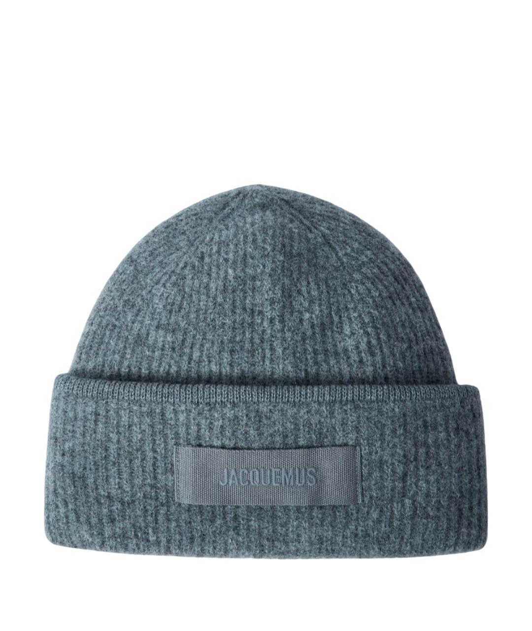 JACQUEMUS Серая кашемировая шапка, фото 1