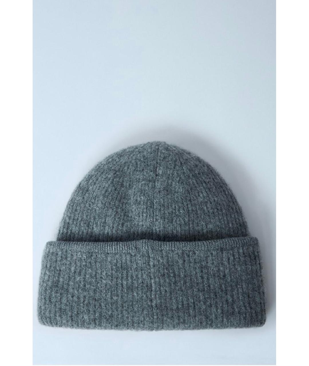 JACQUEMUS Серая кашемировая шапка, фото 2