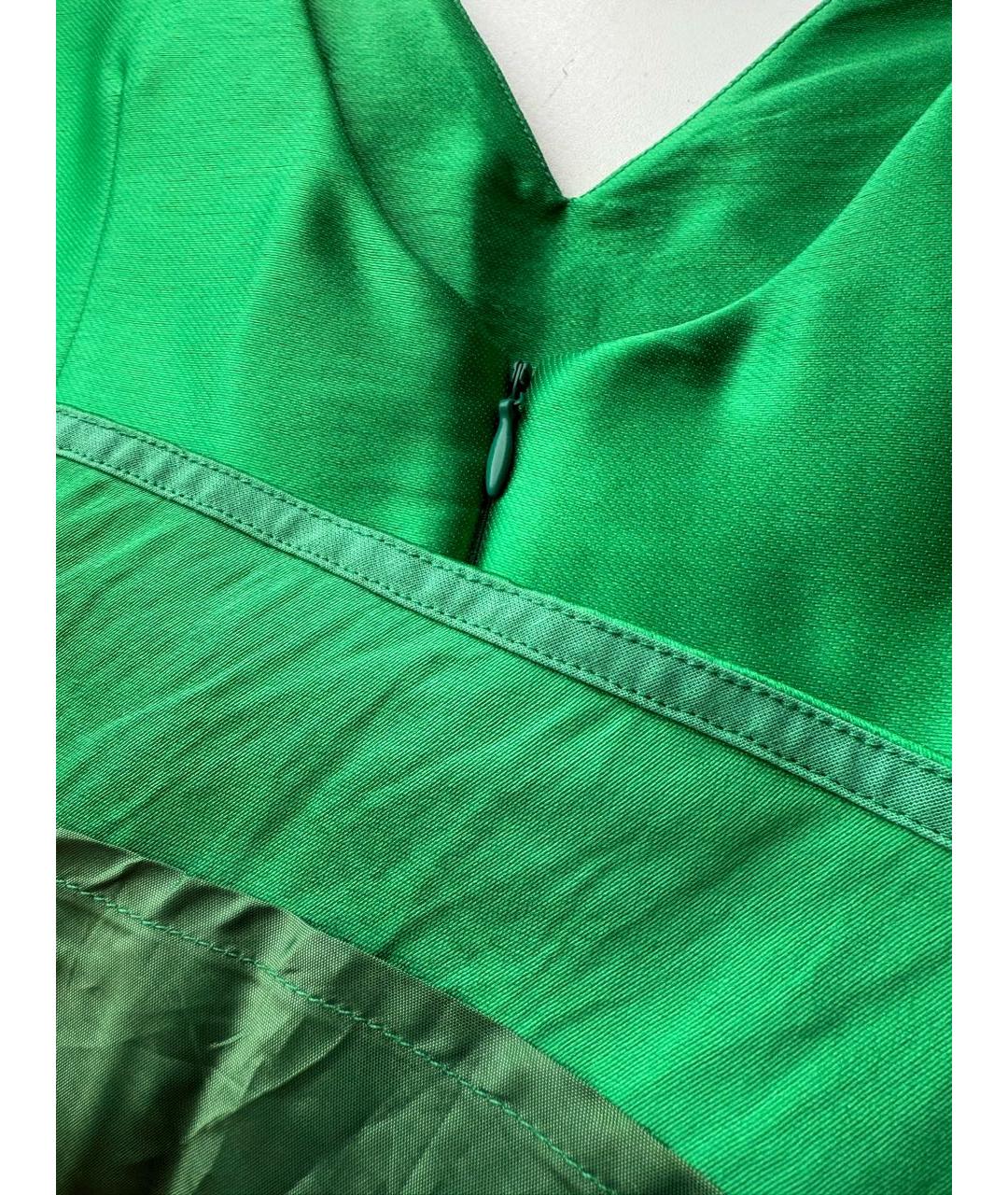 P.A.R.O.S.H. Зеленые полиэстеровое коктейльное платье, фото 4