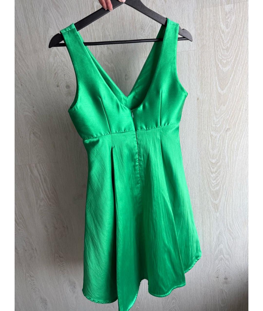 P.A.R.O.S.H. Зеленые полиэстеровое коктейльное платье, фото 2