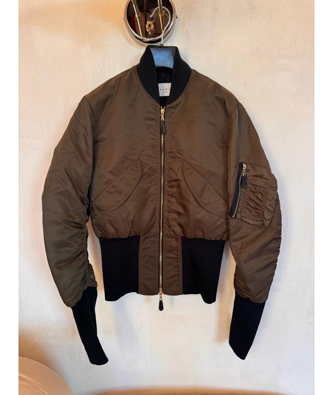 SANDRO Хаки куртка, фото 8