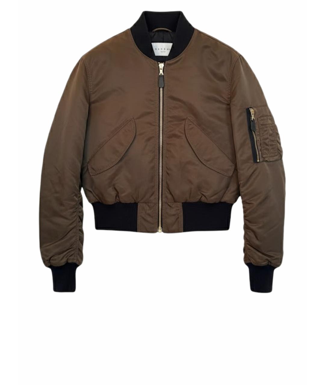 SANDRO Хаки куртка, фото 1