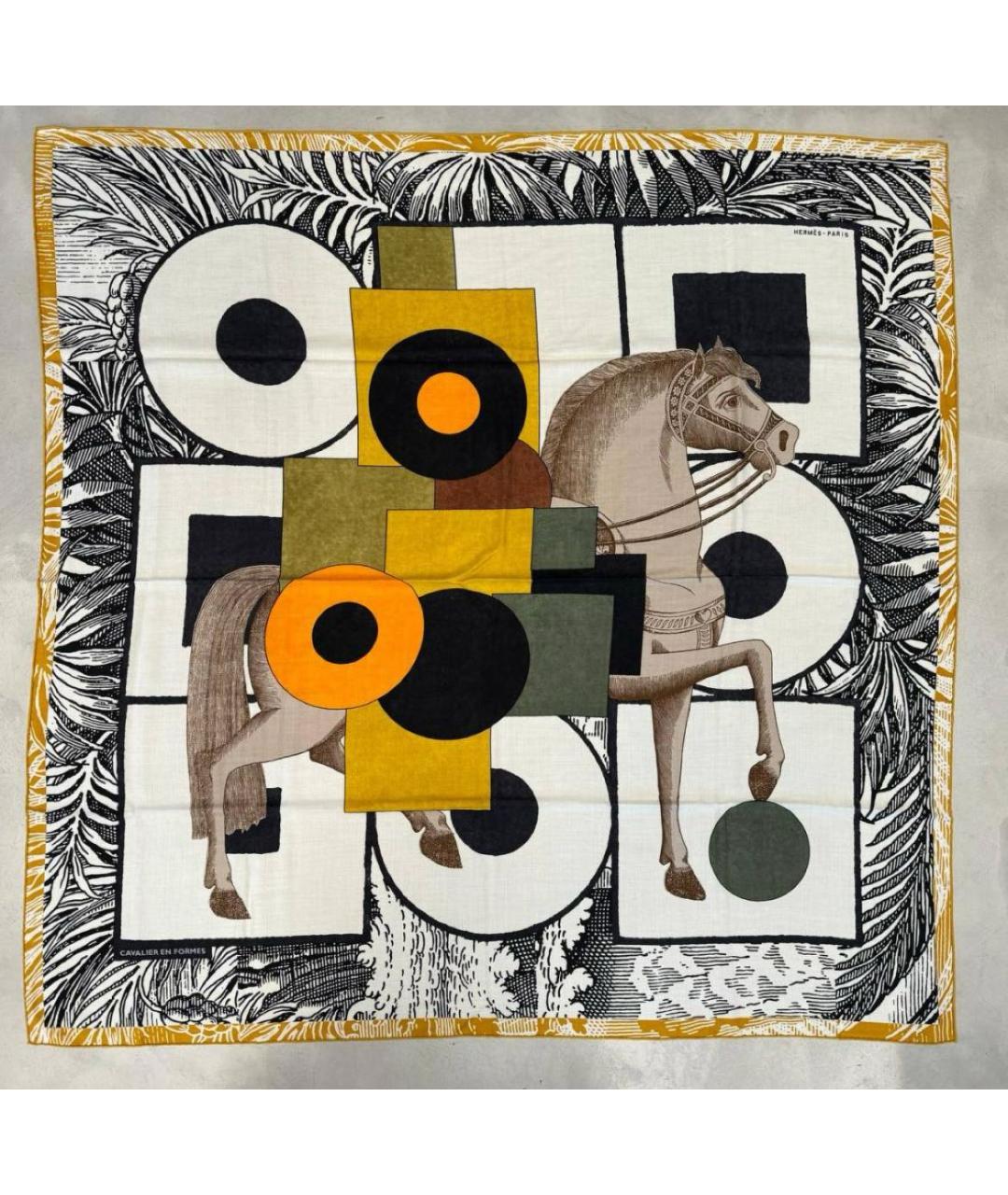 HERMES Мульти кашемировый платок, фото 3