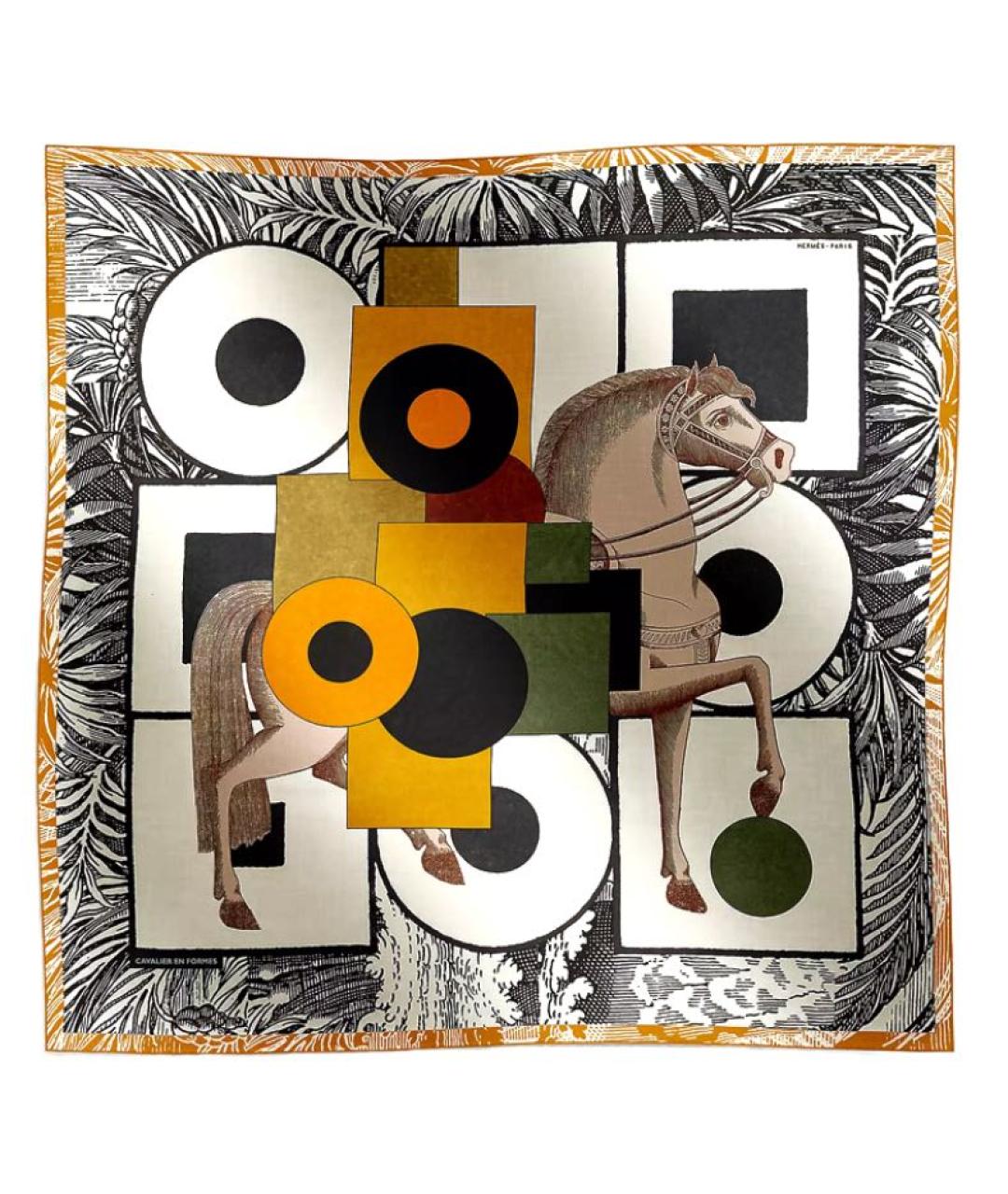 HERMES Мульти кашемировый платок, фото 1