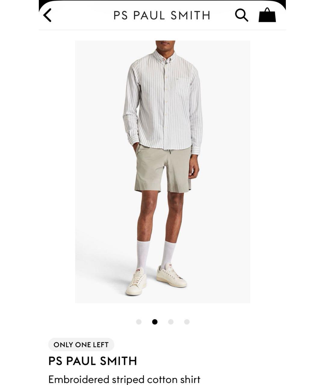 PAUL SMITH Мульти хлопковая кэжуал рубашка, фото 8