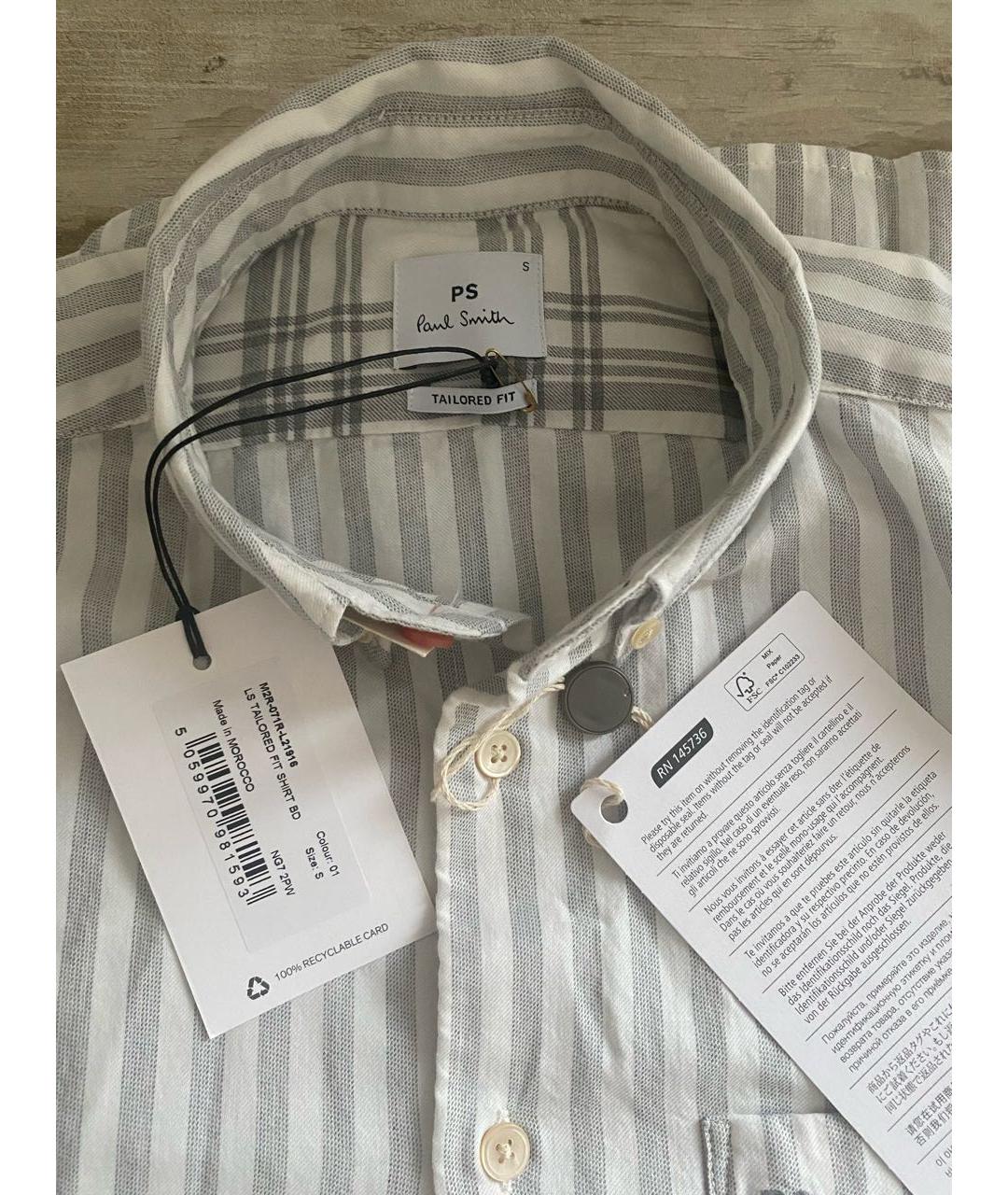 PAUL SMITH Мульти хлопковая кэжуал рубашка, фото 5