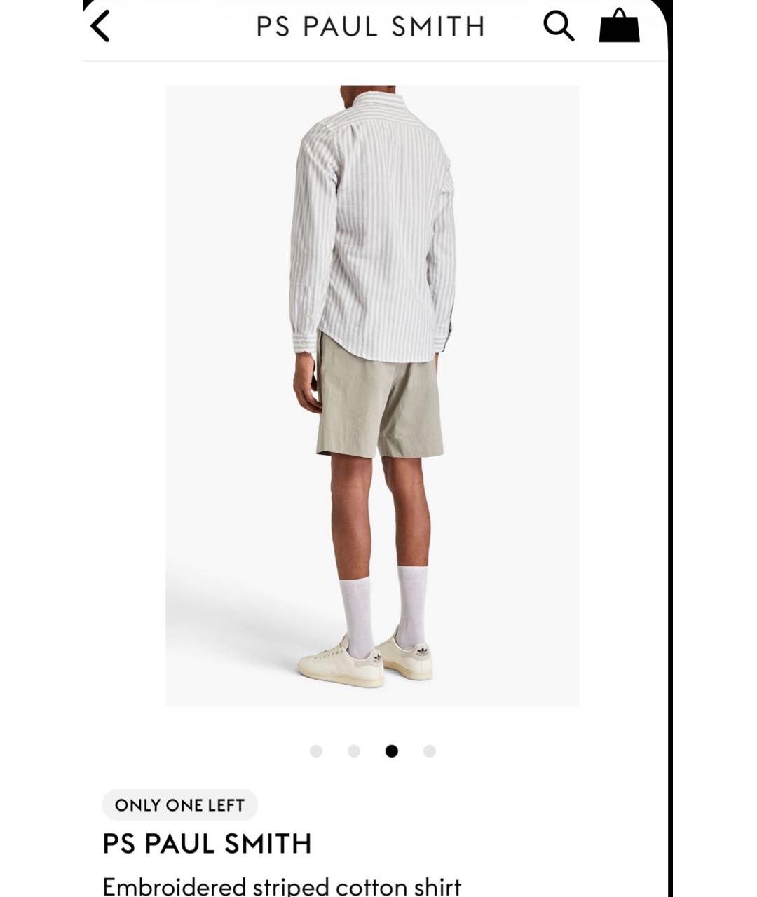 PAUL SMITH Мульти хлопковая кэжуал рубашка, фото 7