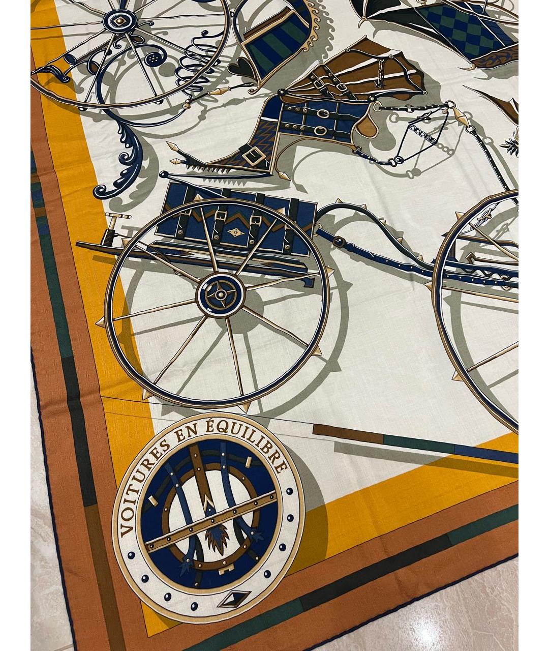 HERMES Мульти кашемировый платок, фото 4