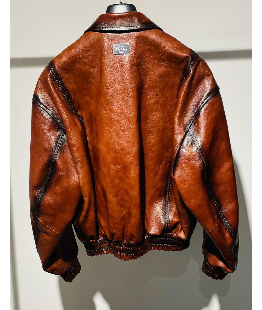 ACNE STUDIOS Коричневая кожаная куртка, фото 2