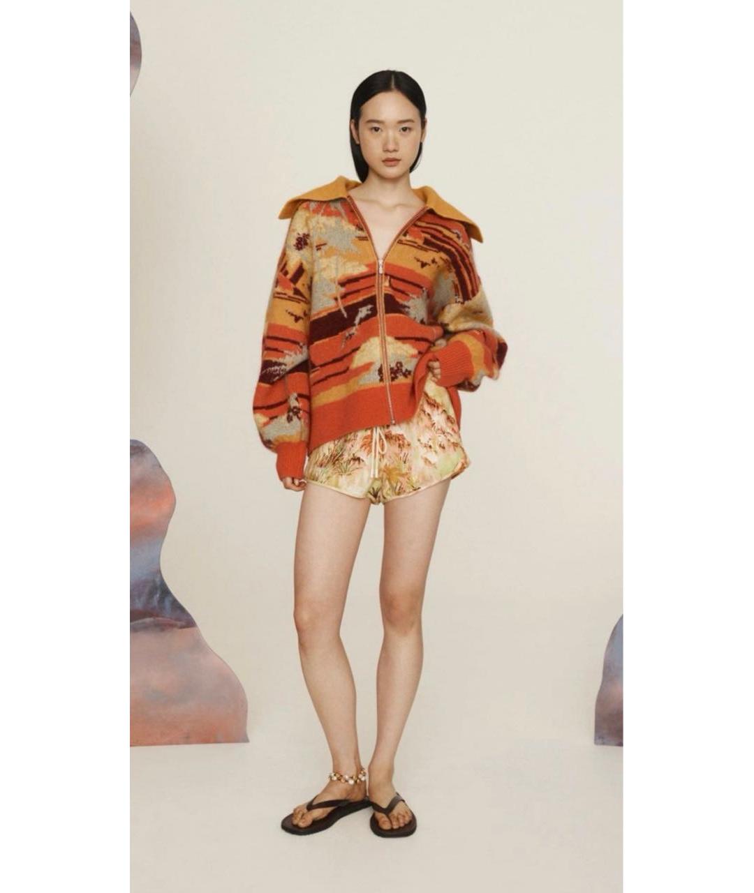 Alemais Оранжевый шерстяной кардиган, фото 5