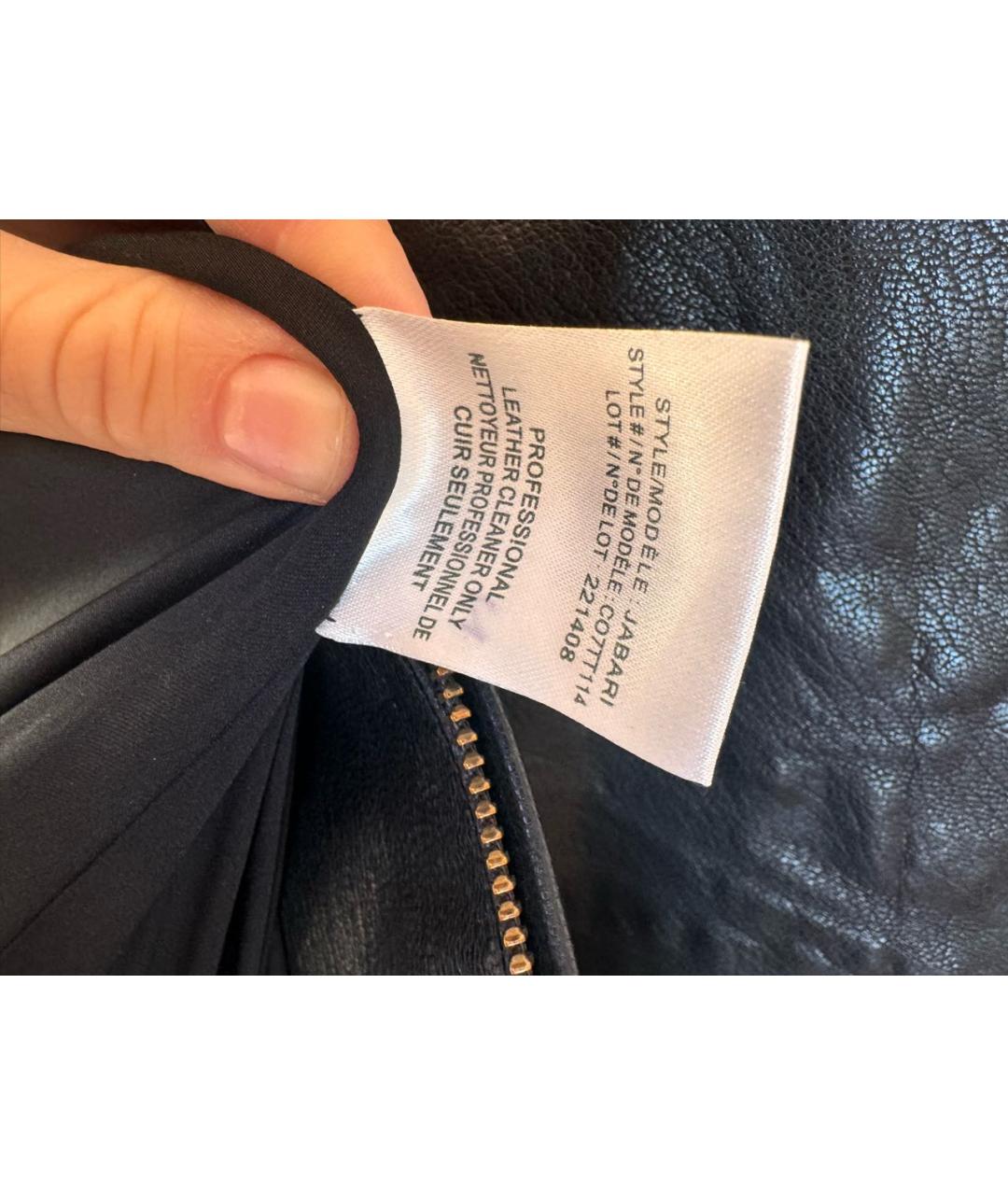 THEORY Черная кожаная куртка, фото 6