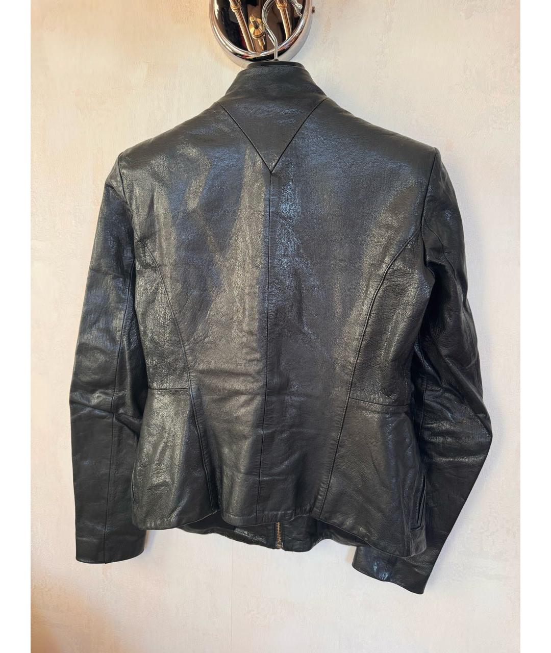 THEORY Черная кожаная куртка, фото 2