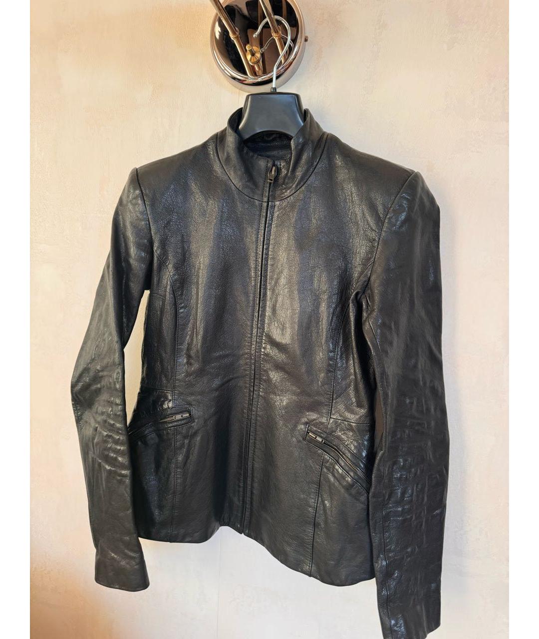 THEORY Черная кожаная куртка, фото 7