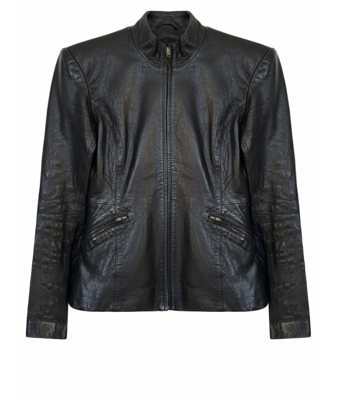 THEORY Черная кожаная куртка, фото 1