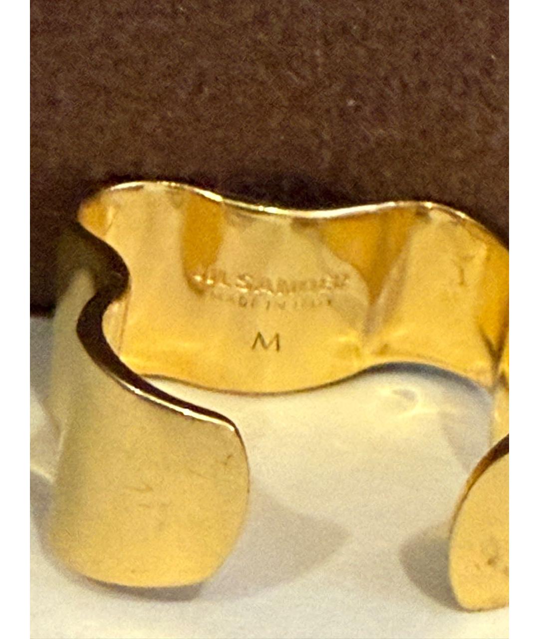JIL SANDER Золотое латунное кольцо, фото 3