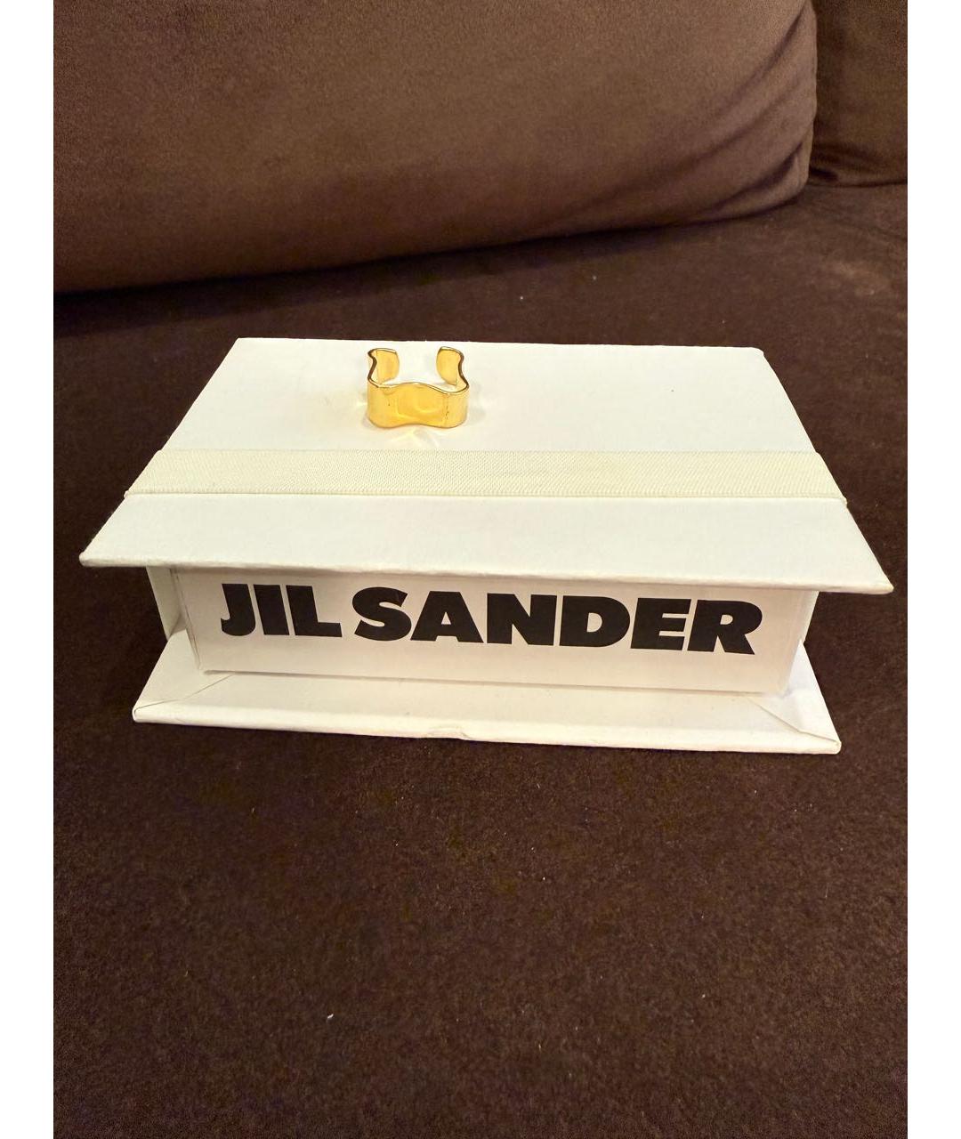 JIL SANDER Золотое латунное кольцо, фото 6