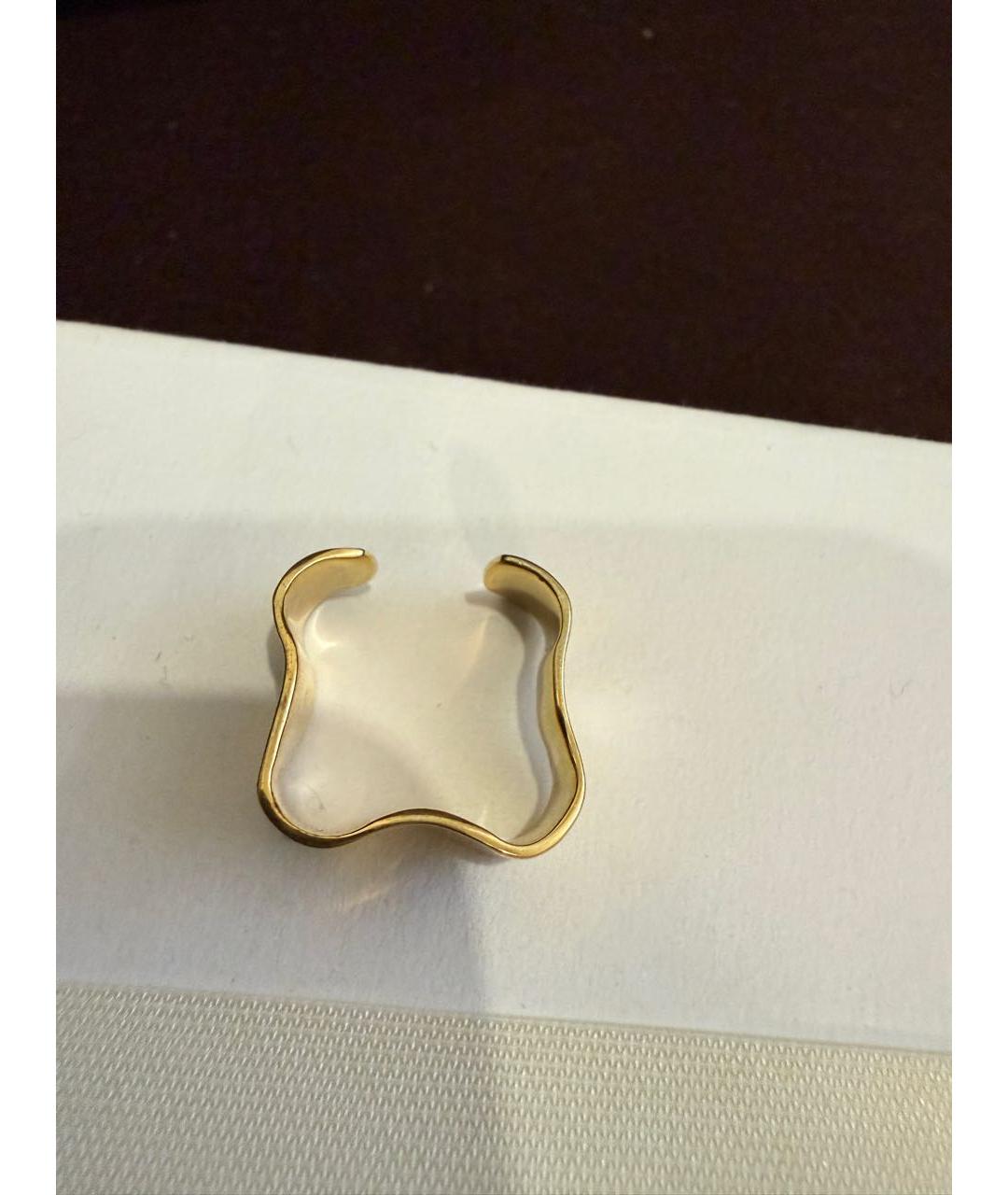 JIL SANDER Золотое латунное кольцо, фото 2