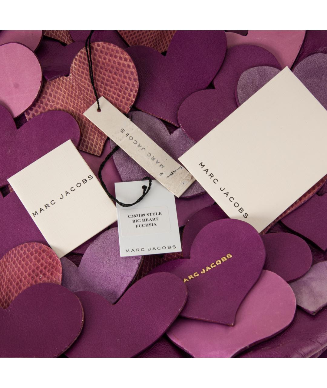 MARC JACOBS Фиолетовая кожаная пляжная сумка, фото 7