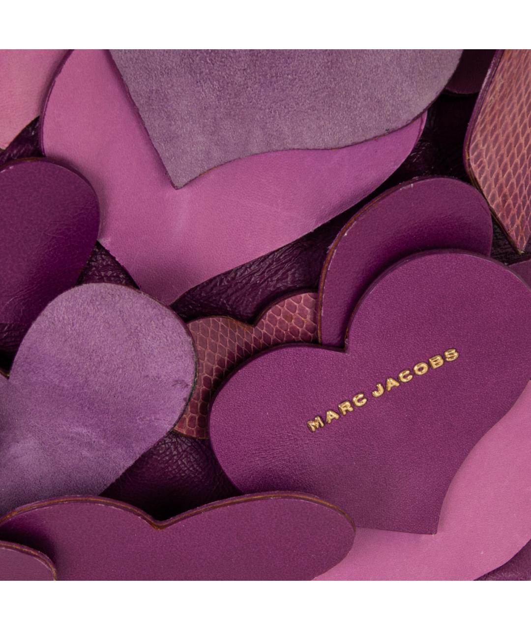 MARC JACOBS Фиолетовая кожаная пляжная сумка, фото 2