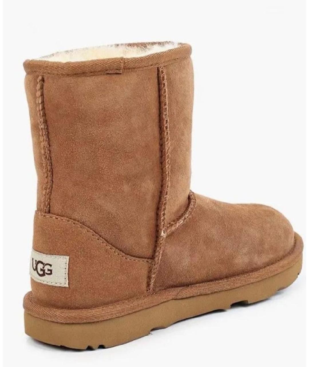 UGG AUSTRALIA Коричневые замшевые полусапоги, фото 4