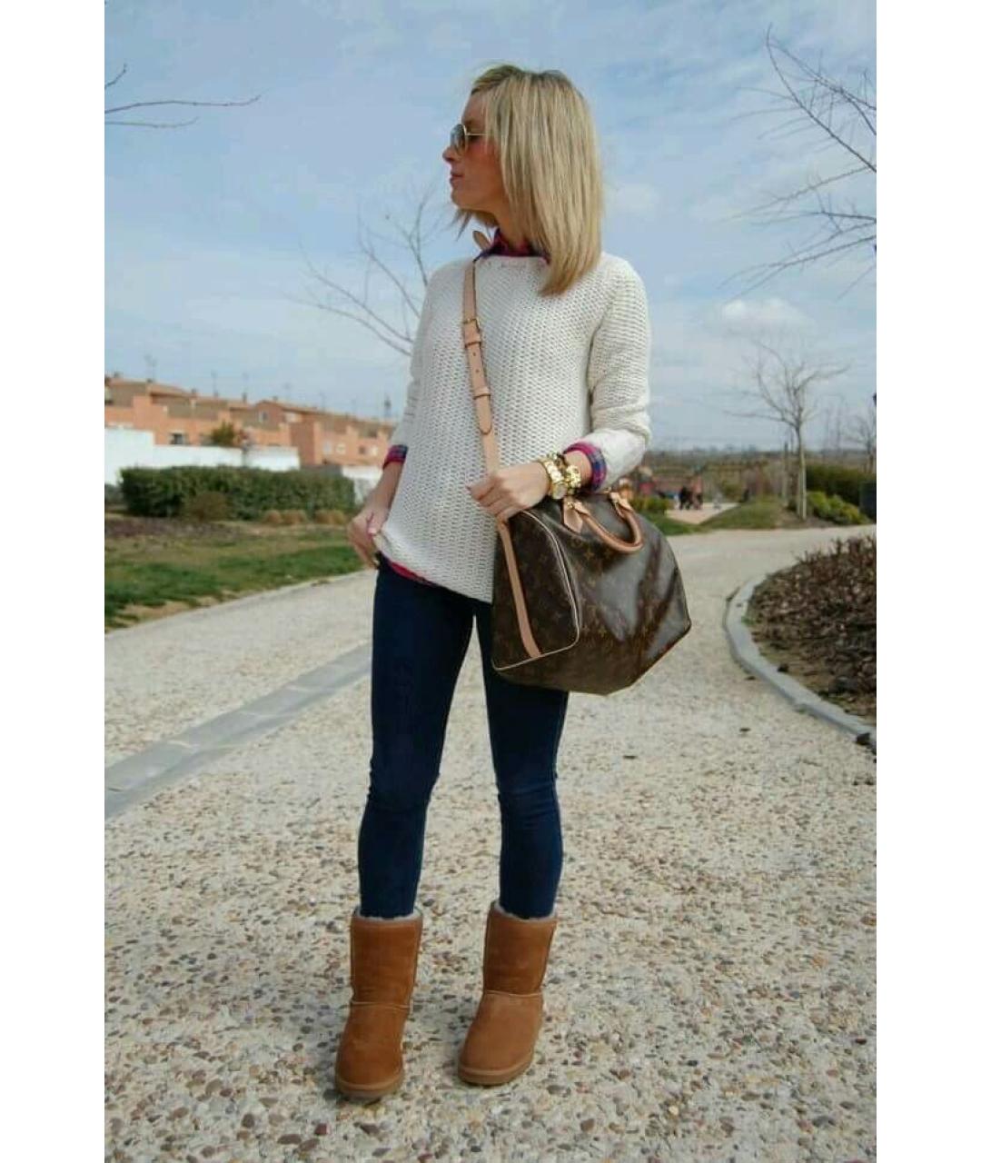 UGG AUSTRALIA Коричневые замшевые полусапоги, фото 6