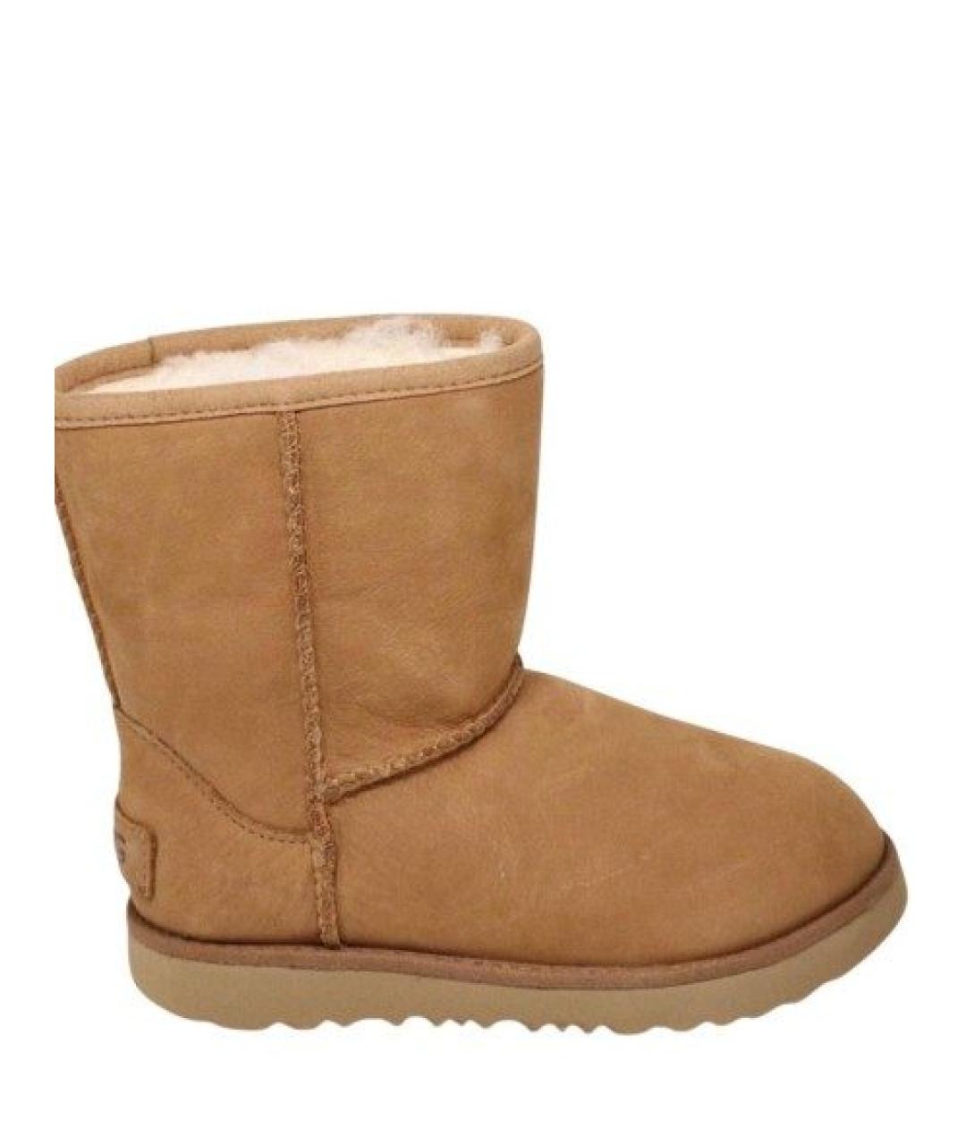 UGG AUSTRALIA Коричневые замшевые полусапоги, фото 1