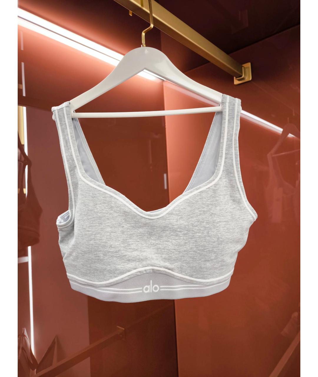 ALO YOGA Серый синтетический корсет, фото 5