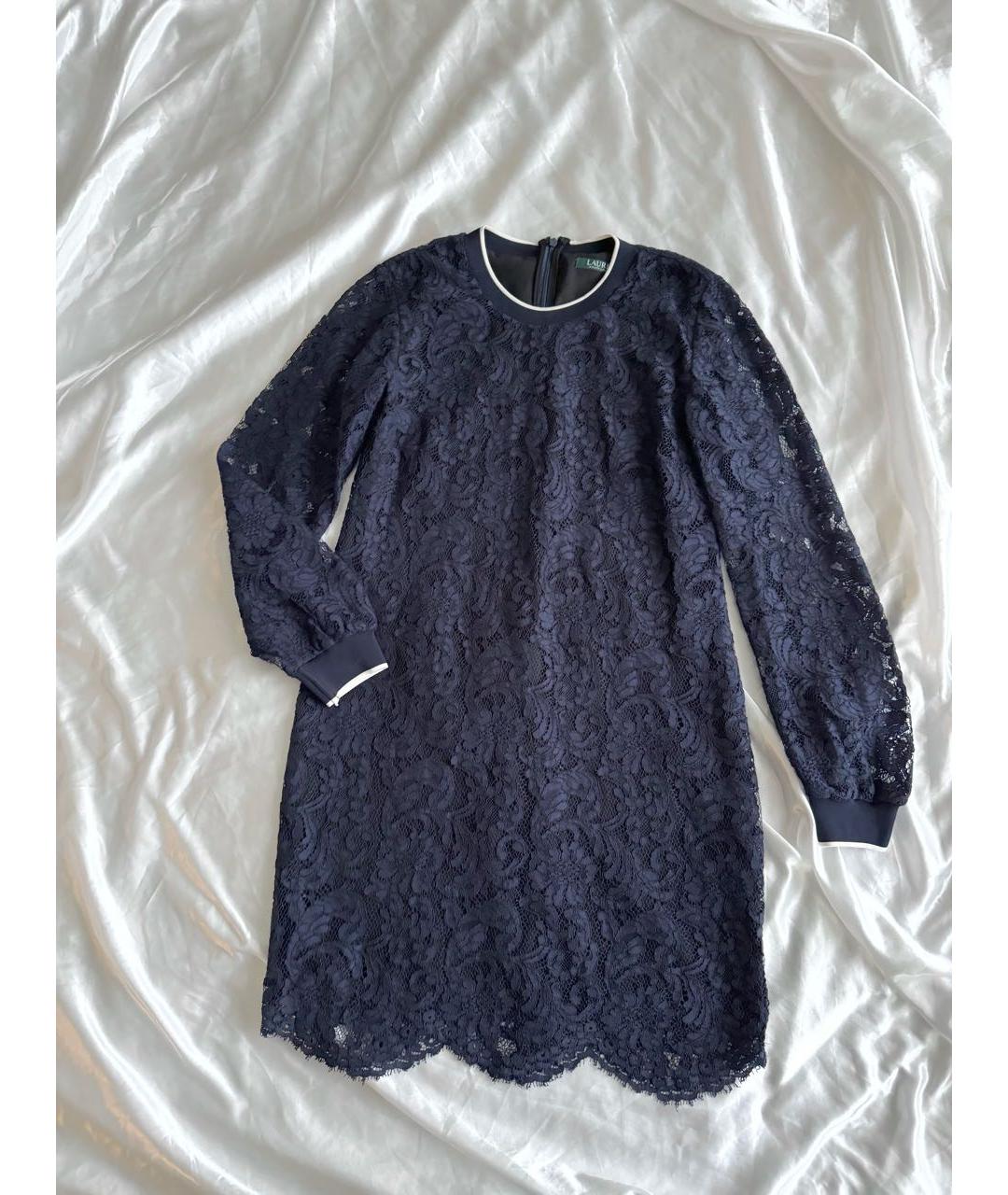 RALPH LAUREN Синее повседневное платье, фото 2