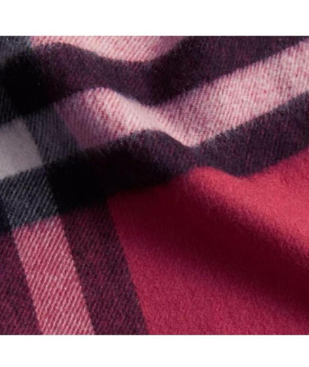 BURBERRY Бордовый кашемировый шарф, фото 3