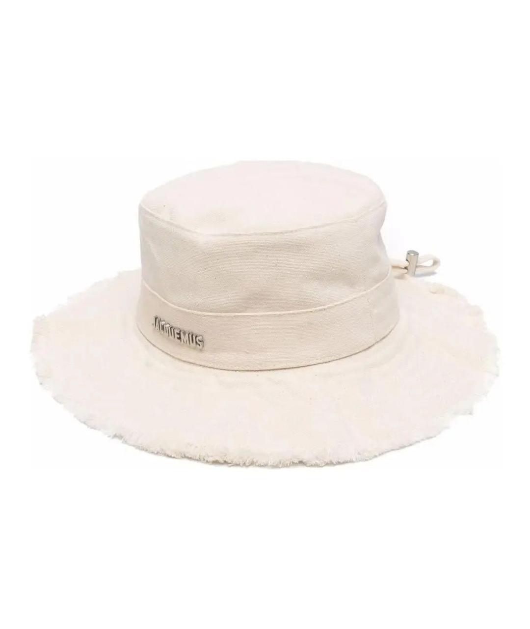 JACQUEMUS Бежевая хлопковая панама, фото 6