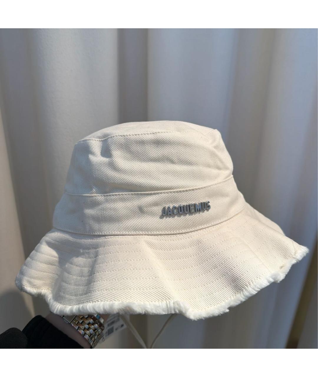 JACQUEMUS Бежевая хлопковая панама, фото 3