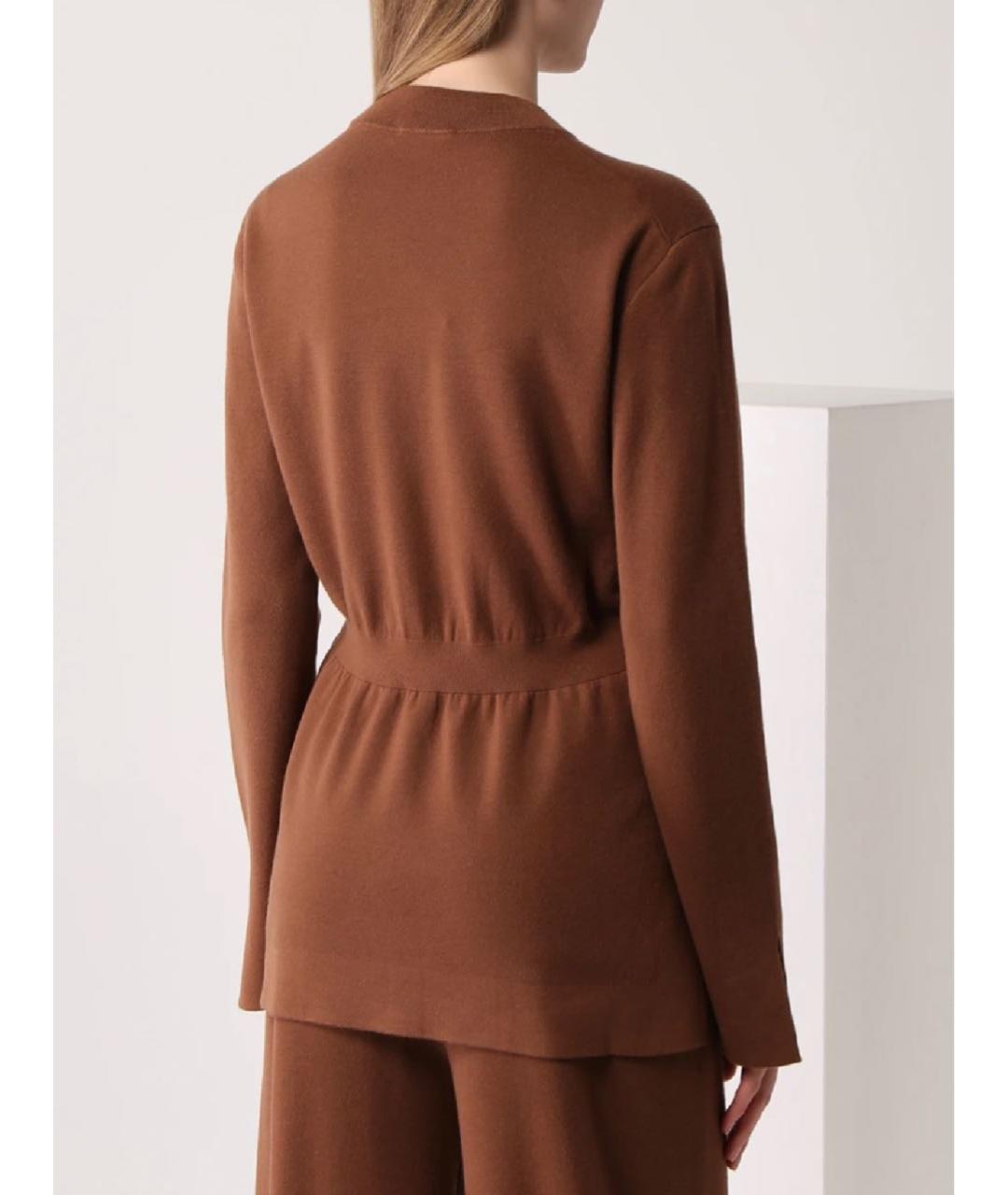 LORO PIANA Коричневый кашемировый джемпер / свитер, фото 2