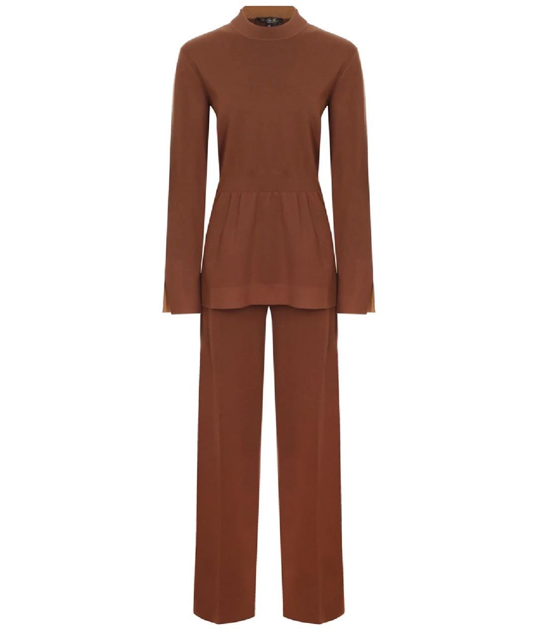 LORO PIANA Коричневый кашемировый джемпер / свитер, фото 1