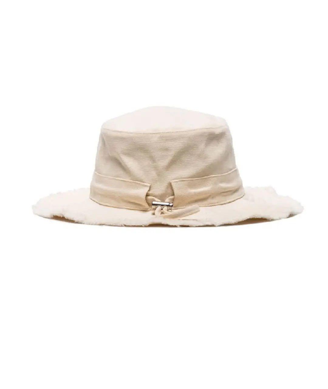 JACQUEMUS Бежевая хлопковая панама, фото 2