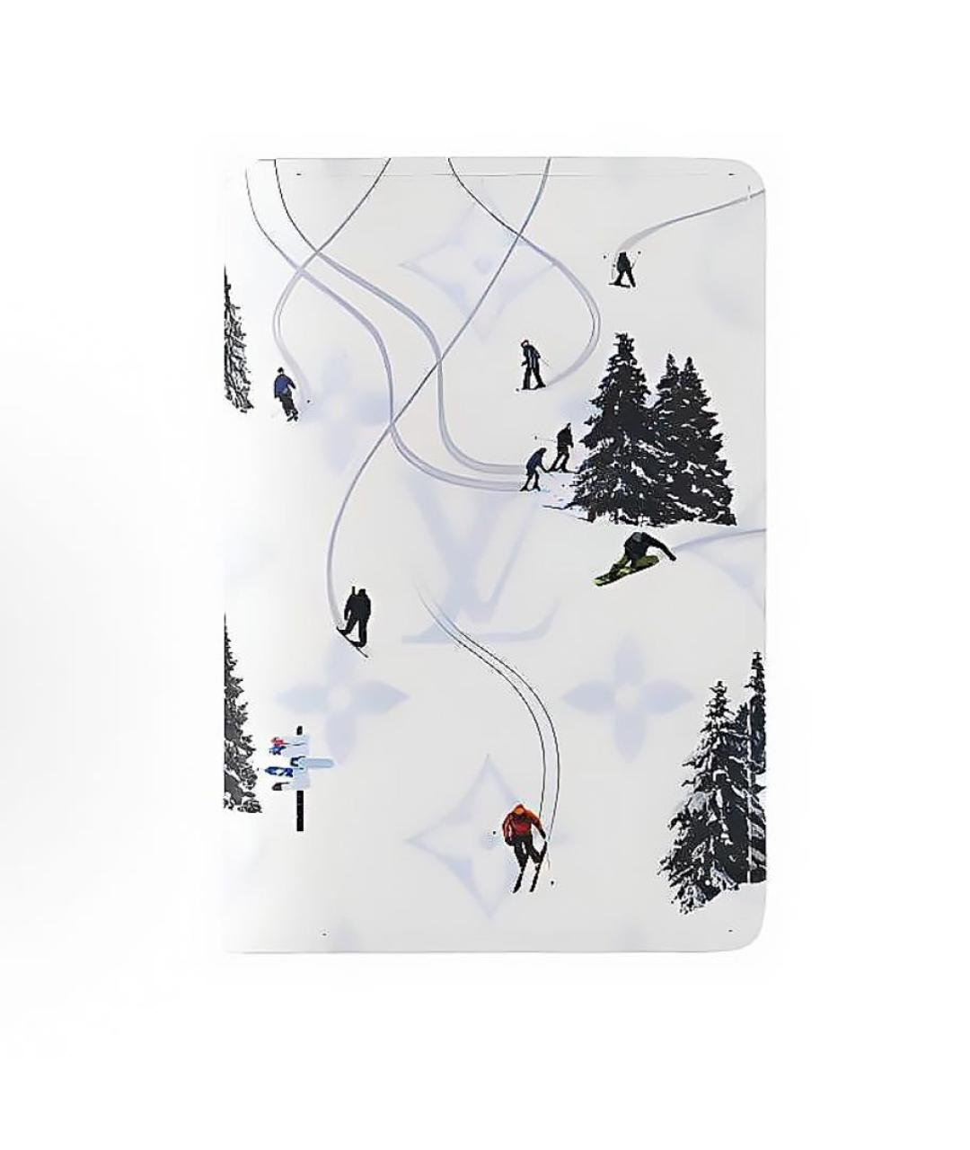 LOUIS VUITTON Белый кожаный кардхолдер, фото 4