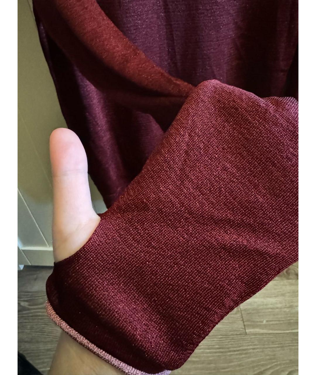 PAUL SMITH Бордовый ацетатный джемпер / свитер, фото 4
