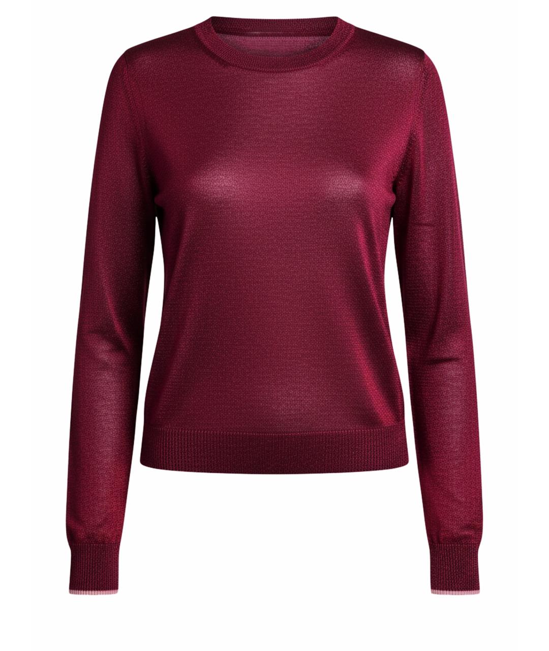 PAUL SMITH Бордовый ацетатный джемпер / свитер, фото 1