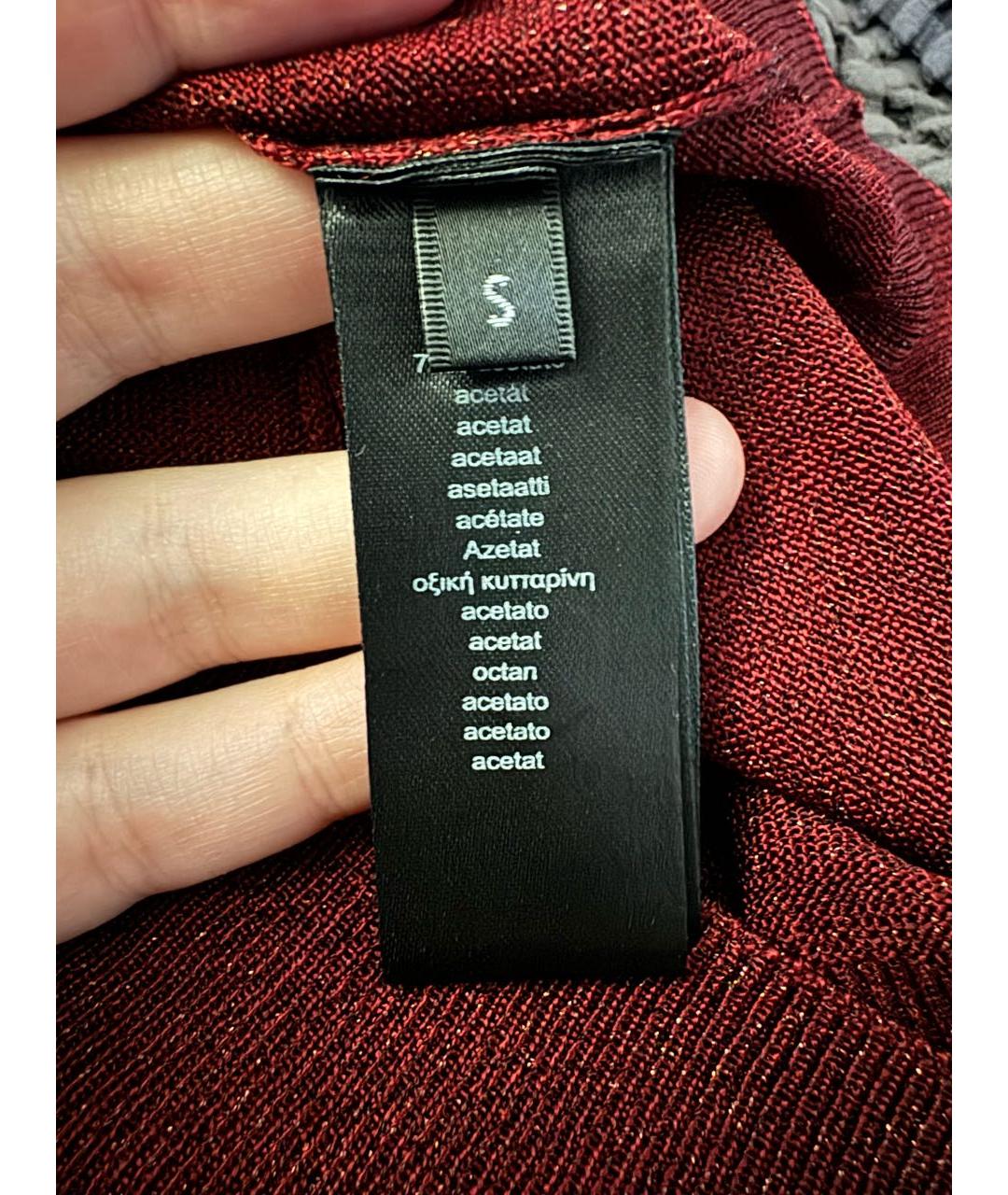 PAUL SMITH Бордовый ацетатный джемпер / свитер, фото 5