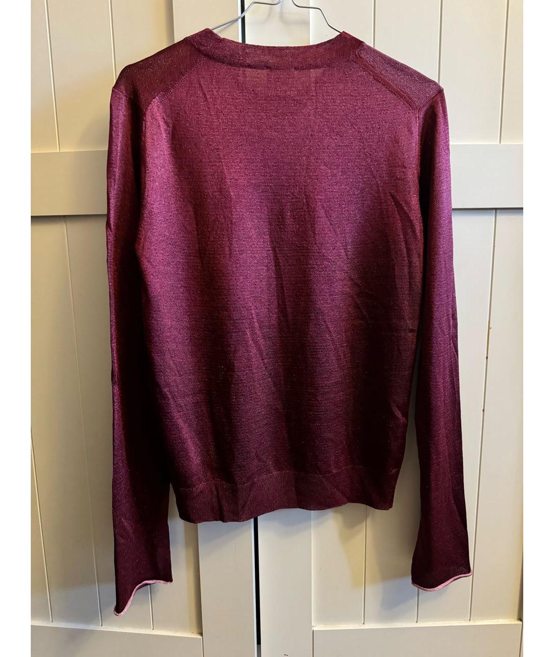 PAUL SMITH Бордовый ацетатный джемпер / свитер, фото 2