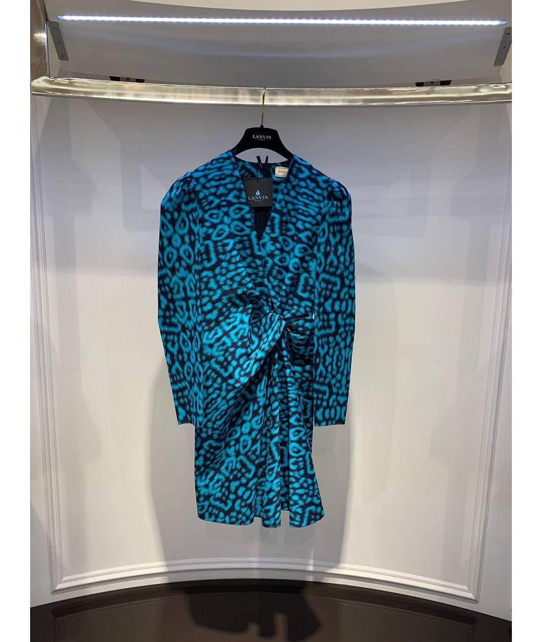 LANVIN Мульти повседневное платье, фото 3