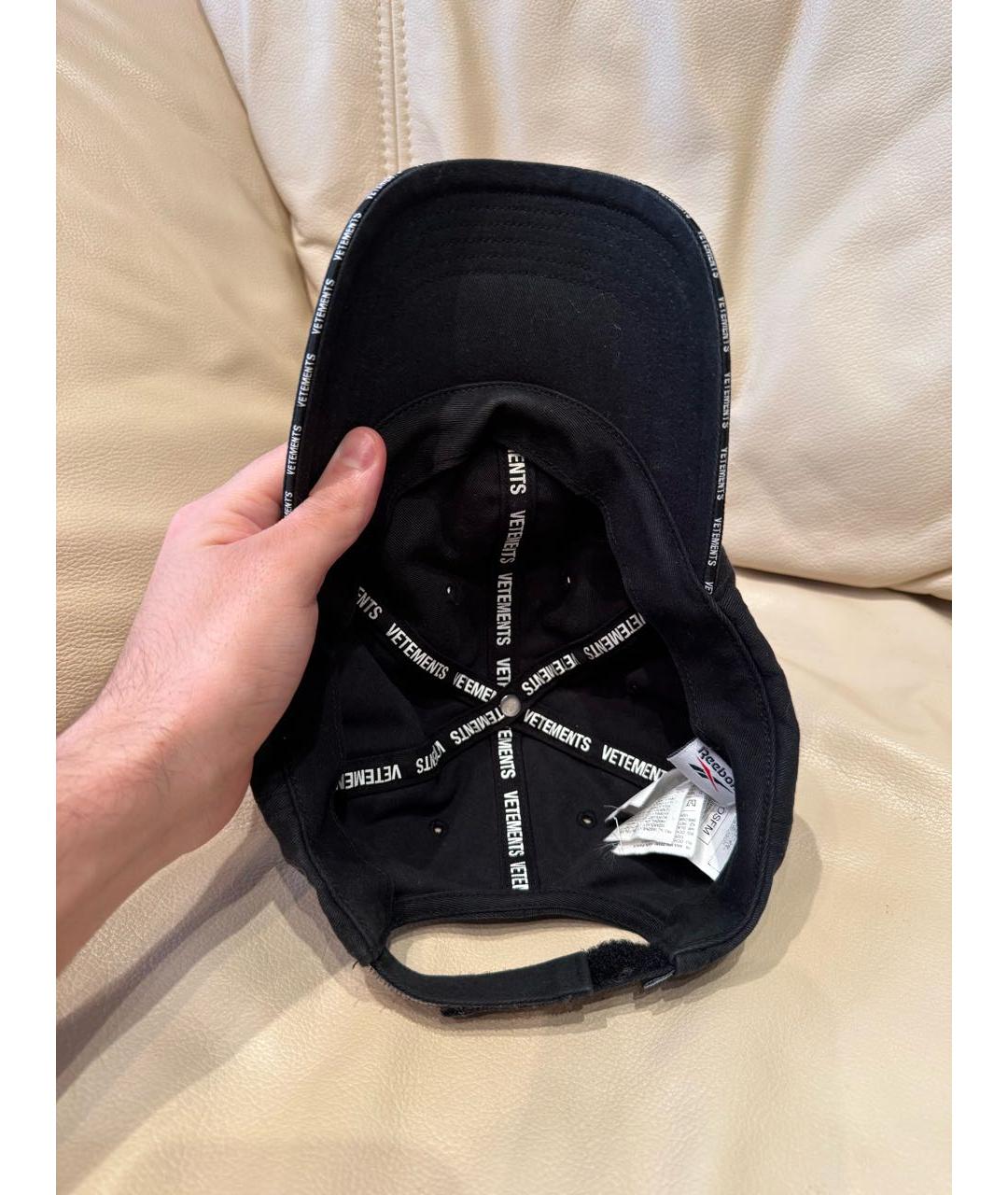 VETEMENTS Черная хлопковая кепка/бейсболка, фото 3