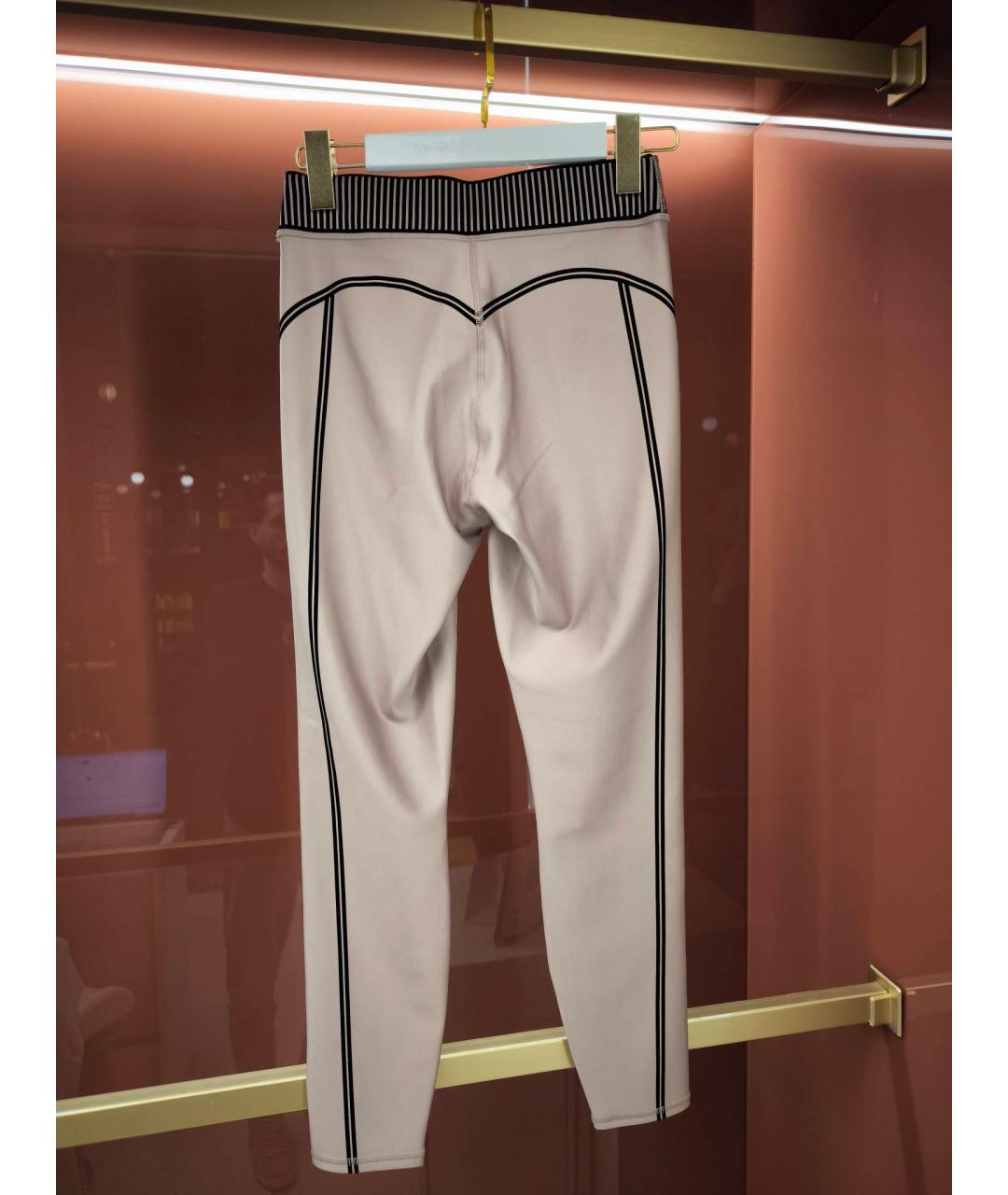 ALO YOGA Коричневые синтетические леггинсы и велосипедки, фото 2