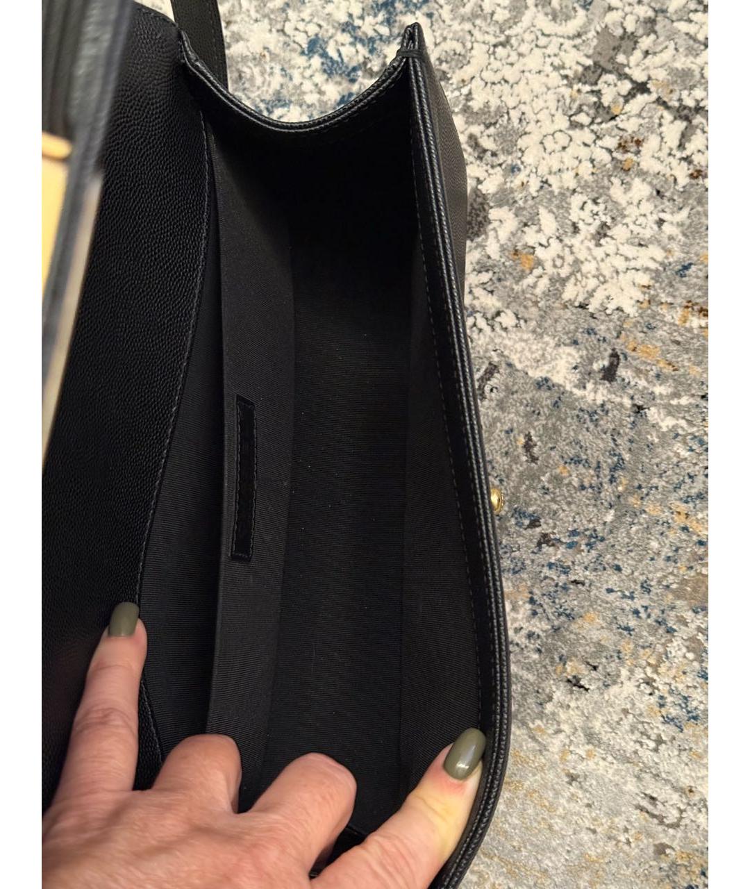 CHANEL Черная кожаная сумка через плечо, фото 4